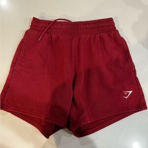 Men’s Gymshark Burgundy Athletic Shorts